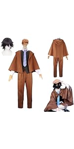 Amazon.co.jp: LUCKYCOS 末広鐵腸 文スト コスプレ衣装 すえひろてっ